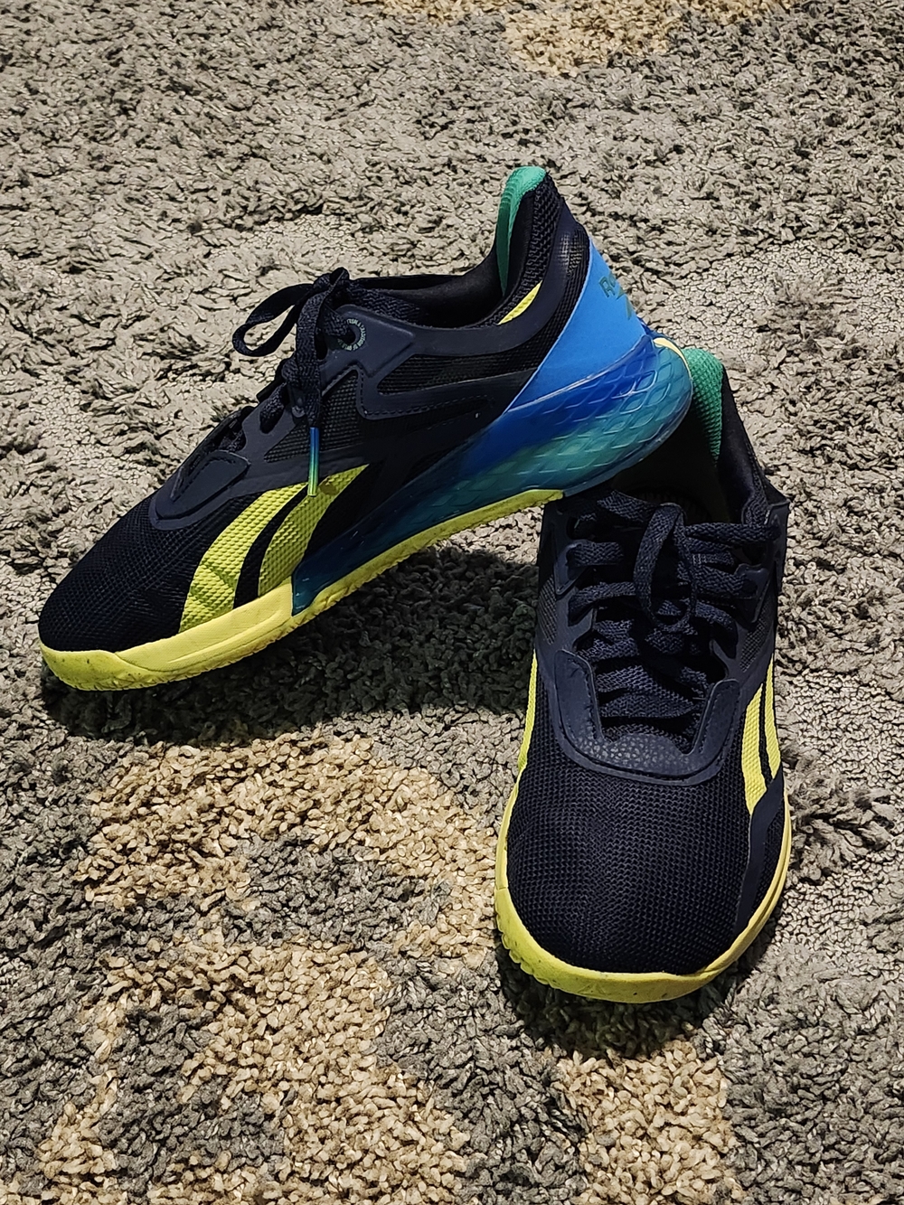 Reebok Nano X training shoes,  Vector Navy, Horizon Blue SZ 7